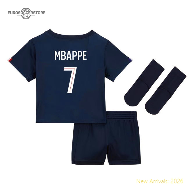 2025-2026 PSG Home Baby Kit (Mbappe 7)-Vantage Point Soccer